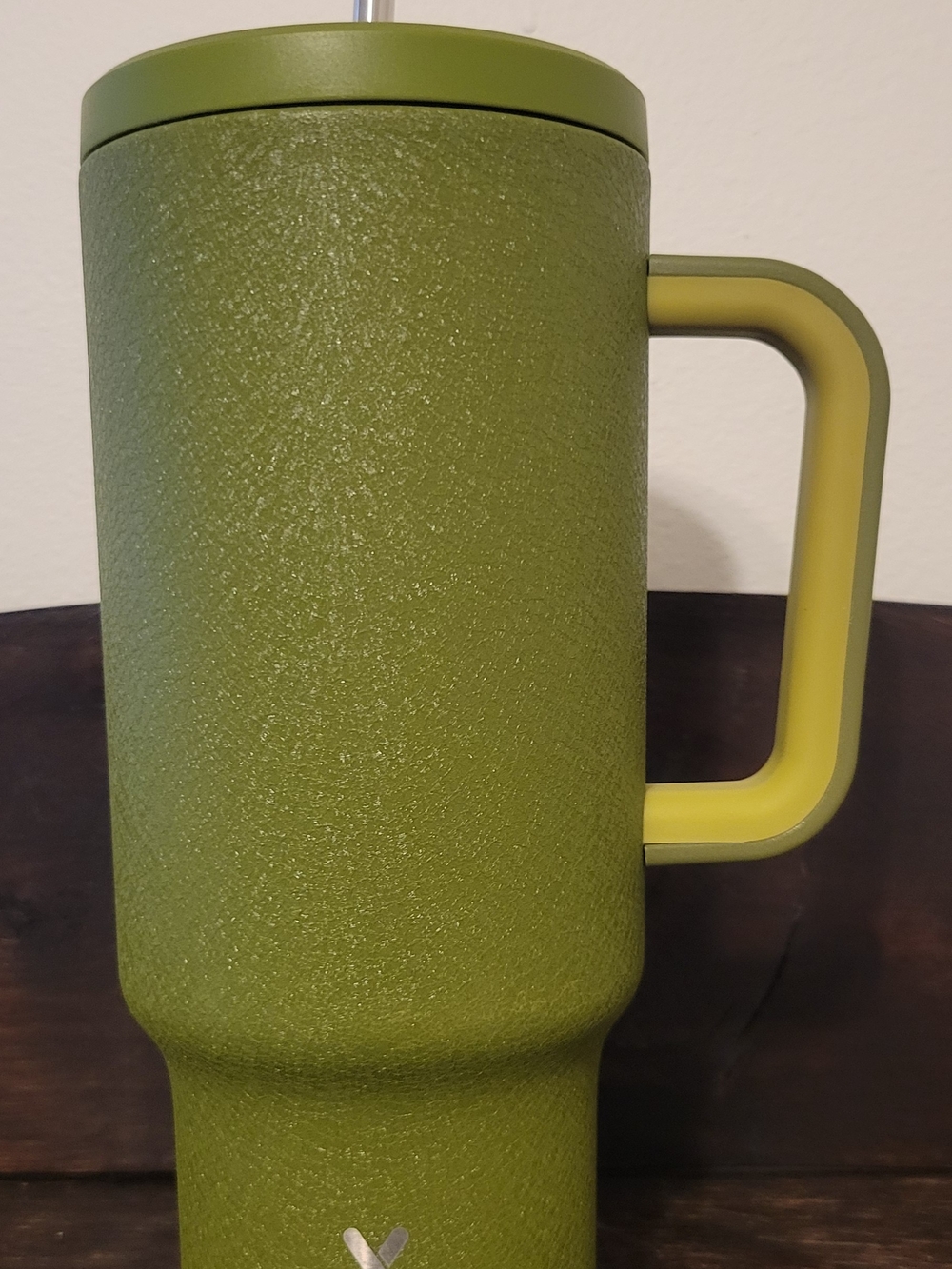 Meoky Olive Green Travel Tumbler with Handle